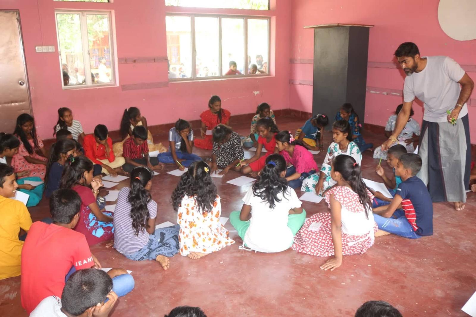 World Children's Day celebration and community meal in Sri Lanka