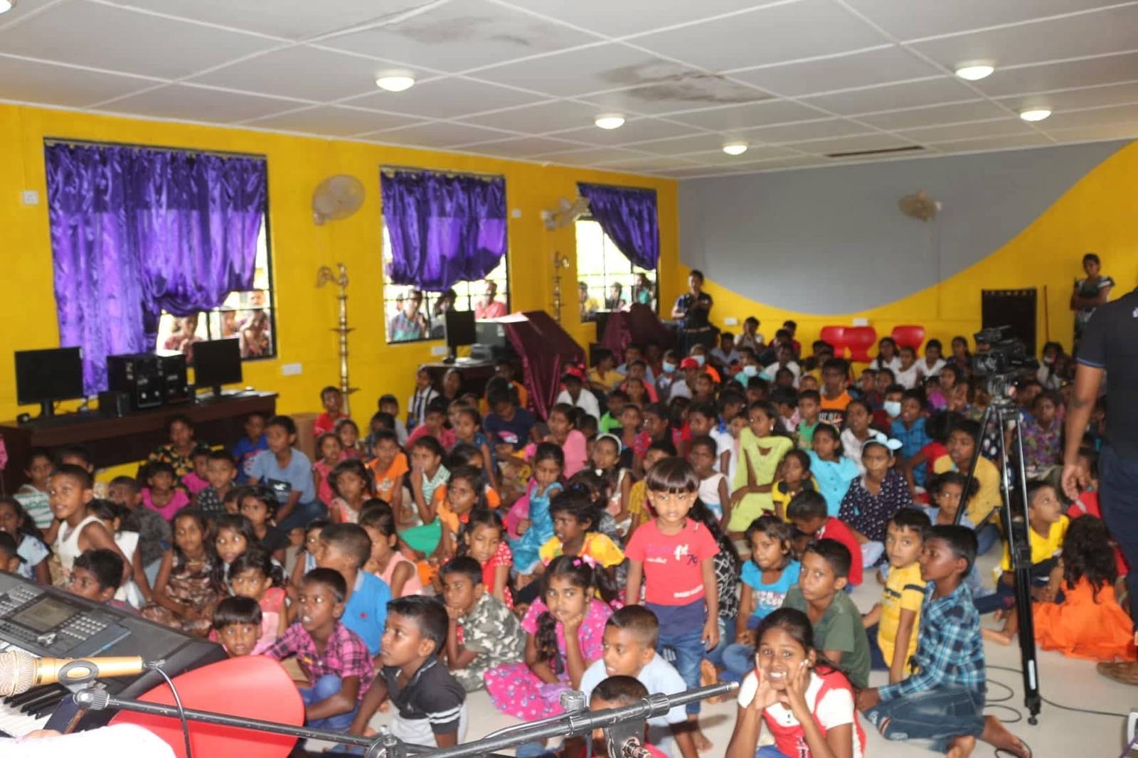 Children enjoying a nutritious meal on World Children's Day